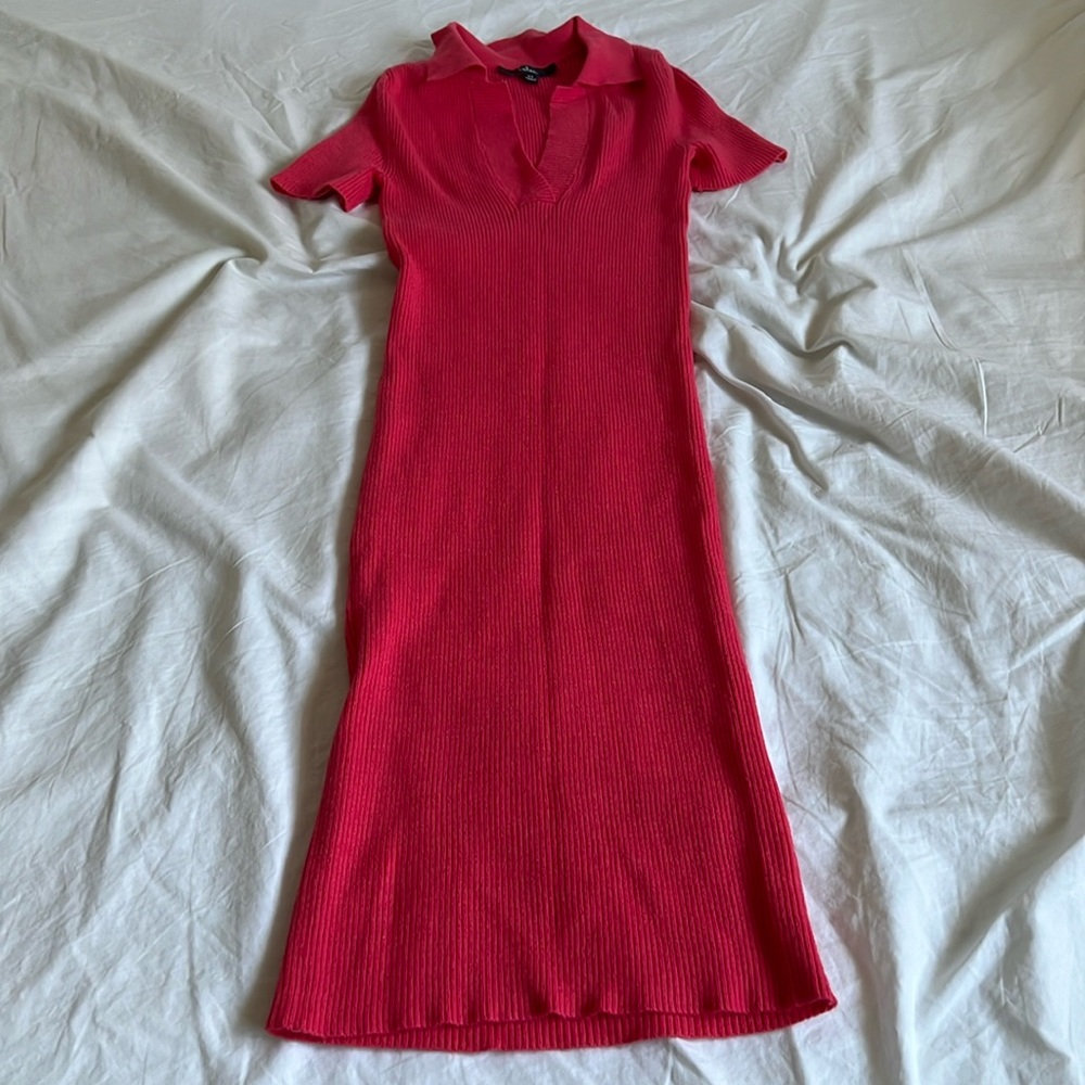 Lulu's Red Midi Dress